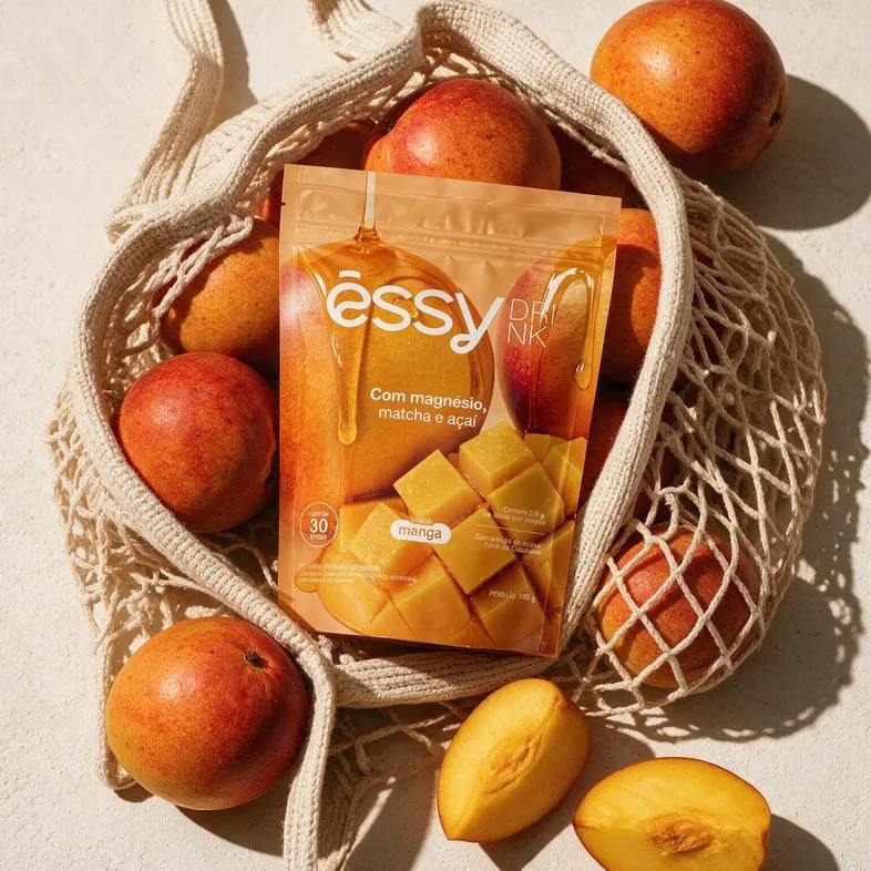 Êssy Drink em uma sacola de compras